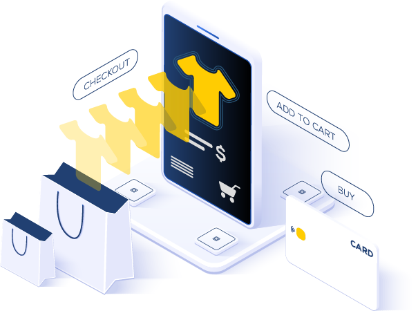 online shopping graphic