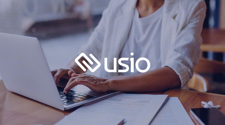 Woman in professional clothes using payment solution for education software